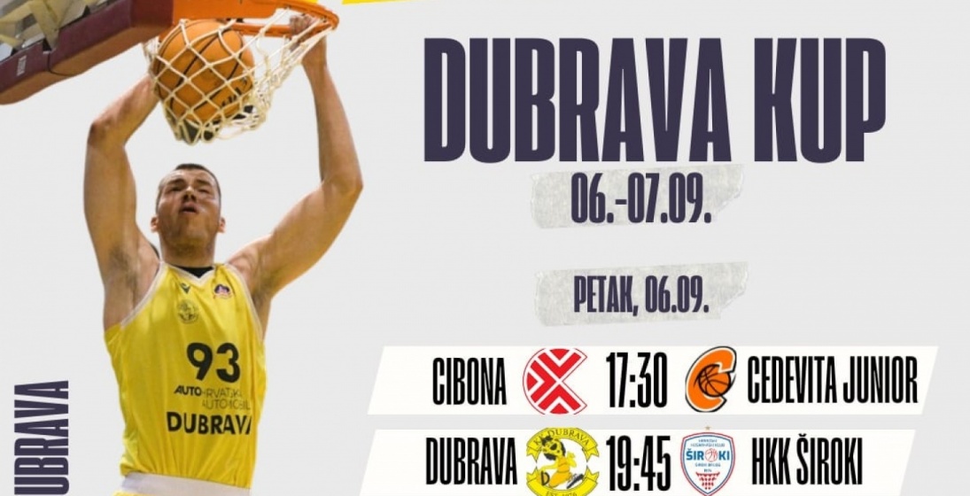 Sve je spremno za Dubrava kup na kojem nastupaju Cedevita J., Cibona, Dubrava i Široki