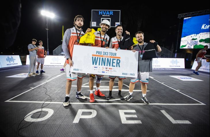 Talijanska ekipa Bologna Campas osvojila prvi turnir na ovogodišnjem PRO 3x3 Touru i put u Madrid