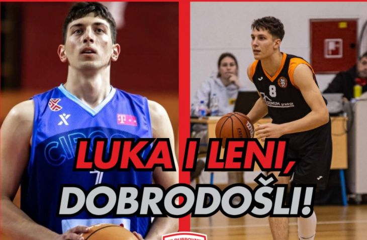 Dubrovnik doveo dva mlada igrača, jedan se kalio u Ciboni i Cedeviti J., drugi je povratnik