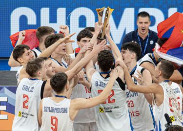 Srbija kadetski prvak Europe, Slovenija treća -  Kusturica MVP