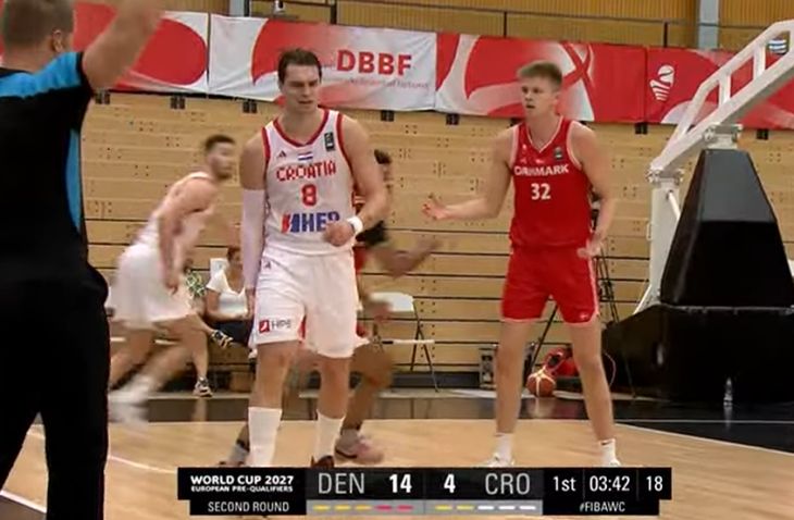 Hezonja je osjetio bol i rano napustio igru, Hrvatska bez njega u drami slavila protiv Danske