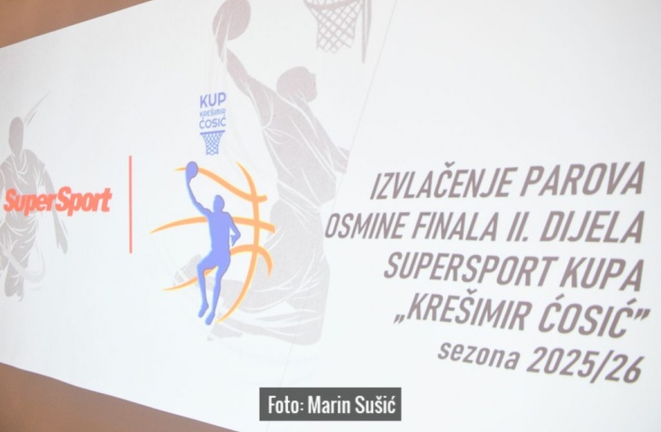 SuperSport Kup Krešimir Ćosić: Tko se sastaje u osmini finala, kada se utakmice igraju, koji je termin Final Eighta...