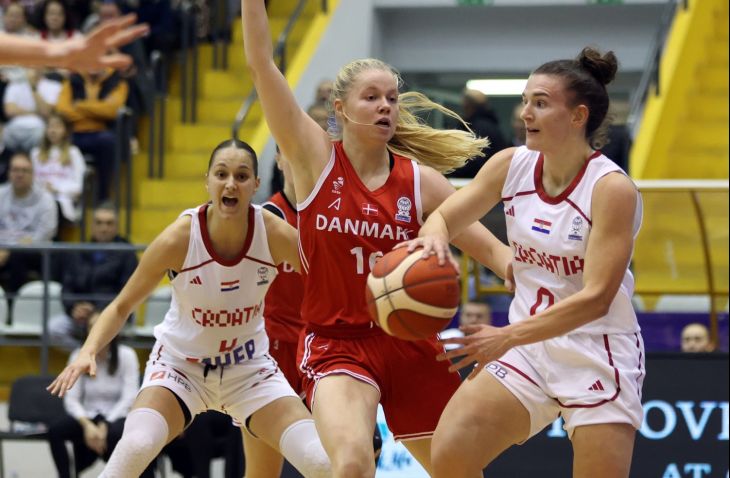 Hrvatice 'potonule' u zadnjoj četvrtini i izgubile od Danske