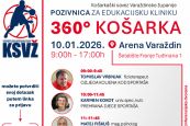 Varaždin domaćin edukacijske košarkaške klinike “360° košarka”, jedan klik vas dijeli od prijave