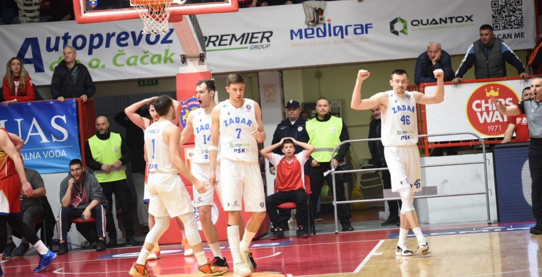 Zadar pobjedom u Čačku potvrdio ostanak u ABA ligi i ostavio nadu Splićanima