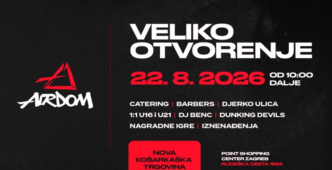 Airdom - nova trgovina posvećena košarci i sneakers kulturi otvara vrata u Zagrebu