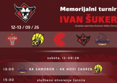 Ovaj vikend u Velikoj Gorici Memorijalni turnir Ivan Šuker, donosimo raspored