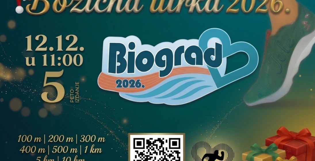 Biograd slavi peto jubilarno izdanje Božićne utrke – košarkaši, rekreativci, navijači prijave su počele!